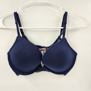 Victoria's Secret dream angels push up bra blue 34C